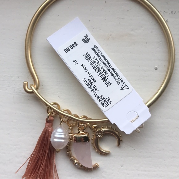 ‼️last call‼️Lucky Brand Gold-Tone Mixed Charm Bangle Bracelet🧿GTG🧿 - Picture 2 of 5